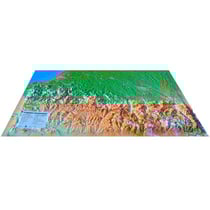 Carte en relief des Pyrénées-Atlantiques