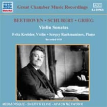 Sonates Pour Violon Et Piano : Beethoven, Grieg, Schubert
