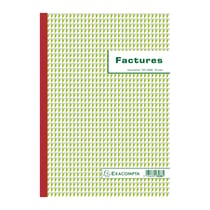 Manifold Exacompta - A4 29,7 x 21 cm - 50 feuillets tripli autocopiants - factures avec mention TVA