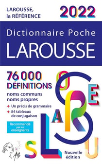 Dictionnaire poche Larousse (édition 2022)