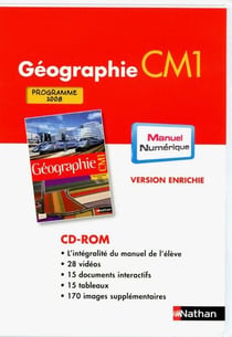 Géographie - cm1 - dvd-rom manuel numérique enrichi (édition 2010)