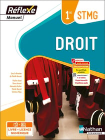 Réflexe : droit - 1re STMG - livre + licence élève (édition 2023)