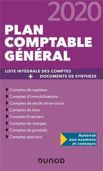 Plan comptable general 2020 - plan de comptes & documents de synthese - plan de comptes & documents (édition 2020)