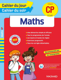 Cahiers du jour/ soir - maths - cycle 2 - cp - 6-7 ans (nouveaux programmes 2016)