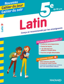 Cahier du jour / cahier du soir : latin - 5e