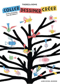Coller, dessiner, créer - un livre d'activités avec des stickers !