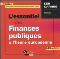 L'essentiel des finances publiques à l'heure européenne 2016