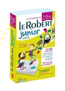Dictionnaire le robert junior poche - ce, cm, 6e - 7/11 ans