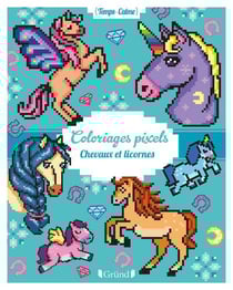 Coloriages pixels - chevaux et licornes