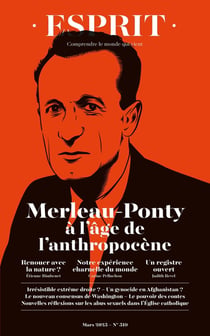Esprit n.519 : Merleau-Ponty à l'âge de l'anthropocène