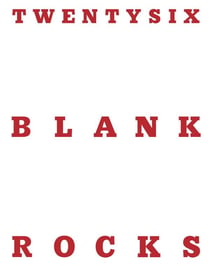 Twenty six blank rocks