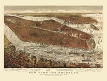 Carte : New York et Brooklyn