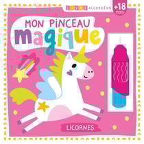 Livre accordéon : Mon pinceau magique - Licornes
