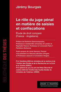 Le rôle du juge pénal en matière de saisies et confiscations : Étude de droit comparé (France - Angleterre)
