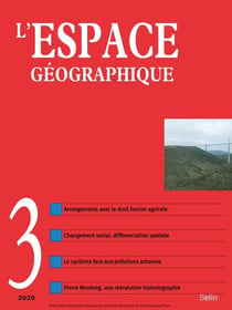 L'ESPACE GEOGRAPHIQUE n.3 (édition 2020)
