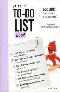 Ma to-do list bébé - 0 à 2 ans