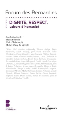 Dignité, Respect, valeurs d'humanité