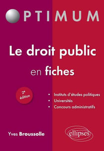 Le droit public en fiches (2e édition)