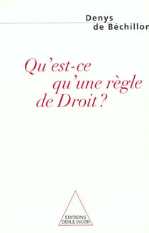 Qu'est-ce qu'une regle de droit?