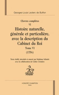 Oeuvres complètes Tome 6 - histoire naturelle Tome 6