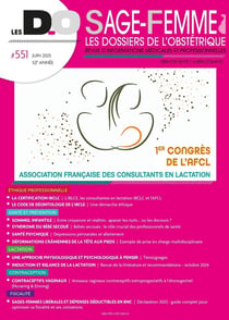 Les dossiers de l'obstétrique : Sage-femme