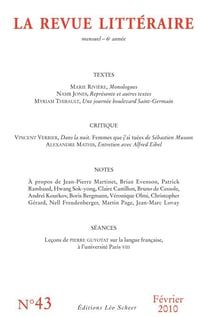 La revue litteraire n 43 fevrier 2010