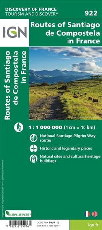 1M922 - lles chemins vers Saint-Jacques de Compostelle (3e édition)