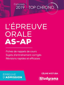 L'épreuve orale as-ap (concours 2019)