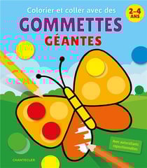 Colorier et coller avec des gommettes géantes (2-4 ans)