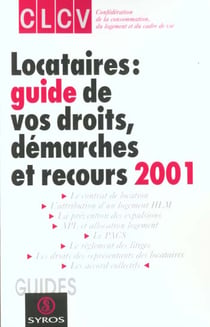 Locataires - guide des droits 2001