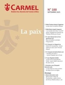 Revue du Carmel n.188 : La paix