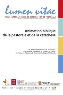 REVUE LUMEN VITAE n.4/2017 : animation biblique de la pastorale et de la catéchèse