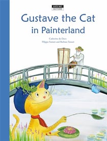 Gustav the cat in painterland