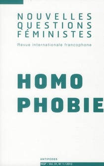 REVUE NOUVELLES QUESTIONS FEMINISTES n.31/1 : homophobie