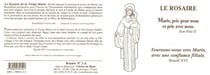 Le rosaire - Marie prie pour nous et avec nous - tournons-nous vers Marie avec une confiance filiale