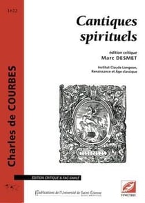 Cantiques spirituels - édition critique marc desmet
