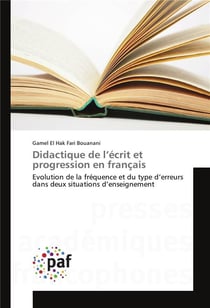 Didactique de l'ecrit et progression en francais