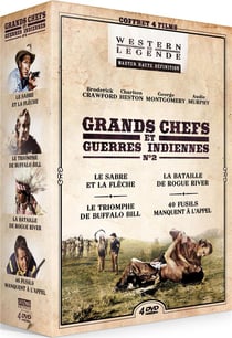 Grands chefs et guerres indiennes - Coffret : Le Sabre et la flèche + Le Triomphe de Buffalo Bill + La Bataille de Rogue River + 40 fusils manquent à l'appel
