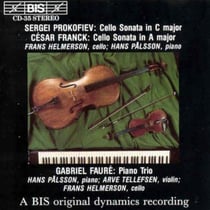 Prokofiev - Franck - Fauré : cello and piano