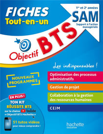 Objectif BTS SAM - Fiches Tout-en-un