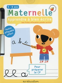Apprendre A Bien Ecrire - Mes Fiches Effacables Grande Section