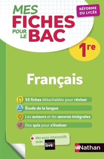 MES FICHES ABC DU BAC Tome 4 : français : 1re (édition 2019)