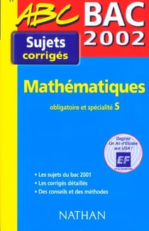 Maths s obligatoire+spe - corriges - edition 2002