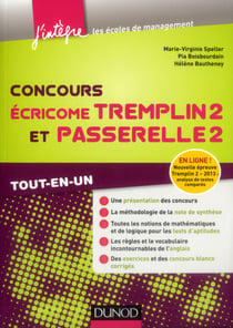 Concours ecricome - tremplin 2 et passerelle 2 - tou-en-un