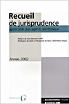 Recueil de jurisprudence applicable aux agents teritoriaux