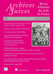 Revue archives juives n.56 : les Juifs de France et le sport : identités, sociabilité, engagements