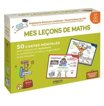 Mes leçons de math - CP, CE1, CE2 - 50 cartes mentales (édition 2018)