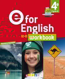 E for english : anglais - 4e - Workbook (édition 2017)