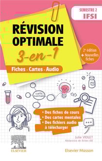 Révision optimale 3-en-1 - Semestre 2 IFSI - Fiches-Cartes-Audio (2e édition)