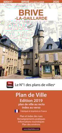 Brive-la-Gaillarde : plan de ville (édition 2020)